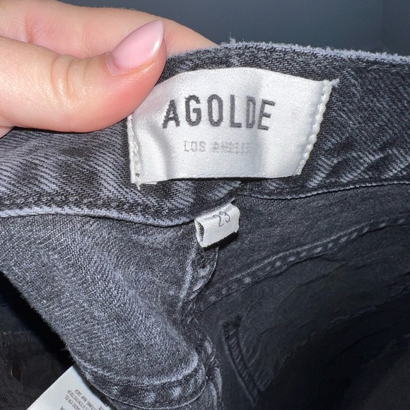 AGOLDE BLACK 90S jeans size 23 - Picture 5 of 15
